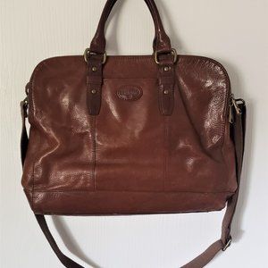 Fossil Leather Messenger Bag